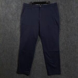 Perk Pants Mens 38x30 Navy Slim Fit + Stretch Chino Office Business Casual